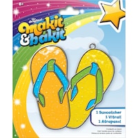 Picture of Colorbok Makit & Bakit Suncatcher Kit, Flip Flops