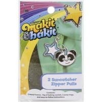 Picture of Colorbok Makit & Bakit Suncatcher Zipper Pull Charms Kit, Pack of 2
