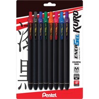 Picture of Pentel Energel Kuro Liquid Gel Retractable Pens, Multicolor