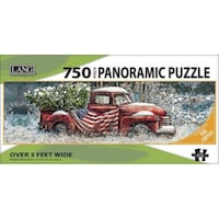 Picture of Lang Panoramic Puzzle, Flag Truck, 38x11inch, 750pcs