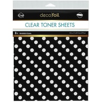 Picture of iCraft Therm O Web Deco Foil Reverse Polka Toner Sheets, 8.5x11inch, Pack of 2