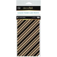 Picture of iCraft Deco Foil Candy Stripes Toner Sheets, 4x9inch, Pack of 4