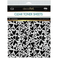Picture of iCraft Deco Foil Love Blooms Toner Sheets, 8.5x11inch, Pack of 2