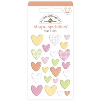 Picture of Doodlebug Design Snugs & Kisses Shape Sprinkles Stickers, Pack of 23pcs