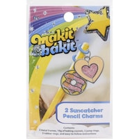 Picture of Colorbok Makit & Bakit Suncatcher Pencil Charms Kit, Pack of 2