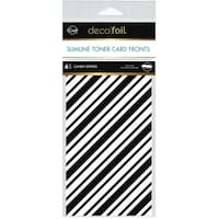 Picture of iCraft Deco Foil Candy Stripes Toner Sheets, 4x9inch, Pack of 6