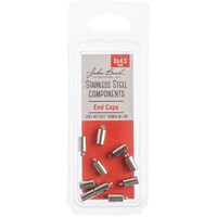 Picture of John Bead Stainless Steel End Cap, Pack of 10 - 8X4.5mm