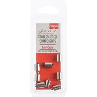 Picture of John Bead Stainless Steel End Cap, Pack of 8 - 10x5.5mm
