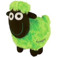 Dublin Gift Wacky Woollies Sheep Soft Toy, Green & Black