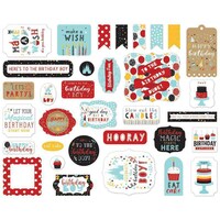 Picture of Echo Park Cardstock Ephemera Magical Birthday Boy, Pack of 33
