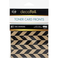 Picture of iCraft Deco Foil Chic Chevrons Toner Sheets, 4.25x5.5inch, Pack of 6