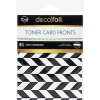 Picture of iCraft Deco Foil Chic Chevrons Toner Sheets, 4.25x5.5inch, Pack of 8
