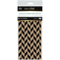 Picture of iCraft Deco Foil Chic Chevrons Toner Sheets, 4x9inch, Pack of 4