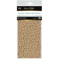 Picture of iCraft Deco Foil Dainty Hearts Toner Sheets, 4x9inch, Pack of 4