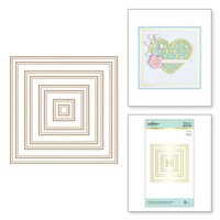 Picture of Spellbinders Glimmer Hot Foil Plate, Squares Essential Duo Lines
