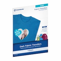Paris Corporation Printworks Dark Fabric Transfers, Pack of 5