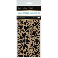 Picture of iCraft Deco Foil Love Blooms Toner Sheets, 4x9inch, Pack of 4