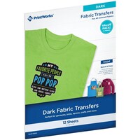 Paris Corporation Printworks Inkjet Fabric Transfer Sheets, Pack of 12