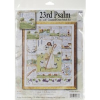 Picture of Design Works Counted Cross Stitch Kit, 16"X20" - 23rd Psalm