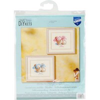Vervaco Counted Cross Stitch Kit, 7.75X6.5" - Baby Boots