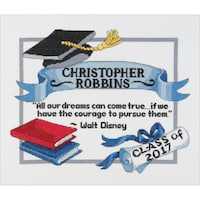 Picture of Janlynn Counted Cross Stitch Kit, 13"X10" - Graduation Dreams