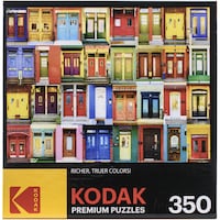 Picture of Kodak Cra-Z-Art-Premium Jigsaw Puzzle, Colorful Montreal Doors, 350pcs