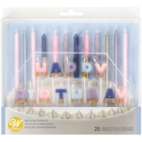 Picture of Wilton Birthday Candles, Floral Party Pack of 24