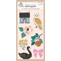 Picture of Crate Paper Maggie Holmes Marigold Embossed Puffy Stickers