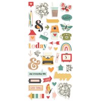 Picture of Simple Stories Hello Today Puffy Stickers, 39Packs