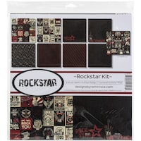 Picture of Reminisce Rockstar Sticker Sheet Collection Kit, 12X12 In