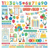 Picture of Photoplay Paper Elements Norbert's Birthday Stickers, 12X12 In