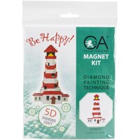 Collection D'Art Diamond Painting Magnet Kit - Be Happy Lighthouse