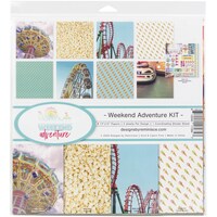 Picture of Reminisce Weekend Sticker Sheet Adventure Collection Kit, 12X12 In