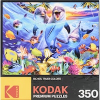 Picture of Kodak Premium Jigsaw Puzzle, Playful Dolphins, 18x24inch, 350pcs