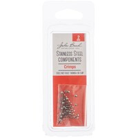 Picture of John Bead Stainless Steel Crimp Beads, 2mm, 50Packs