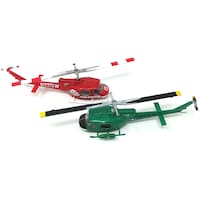 Atlantis Toy & Hobby Plastic Model Kit, Helicopter Gunship/Firefighter, 2Packs