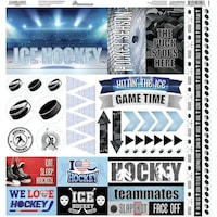 Picture of Reminisce Elements Cardstock Stickers, Gameday, 12x12inch