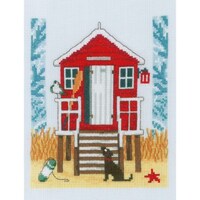 Picture of Vervaco Counted Cross Stitch Kit - Beach Cabin