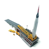 Atlantis Toy & Hobby Plastic Model Kit, Atlas W/Launch Pad/Mercury