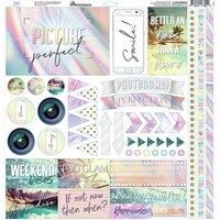 Picture of Reminisce Picture Perfect Elements Cardstock Stickers, 12X12 In