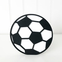 Picture of Foundations Decor Interchangeable O Wood Soccer Ball Shape