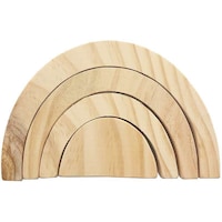 Picture of Foundations Decor Interchangeable O Wood Daydream Rainbow Shape