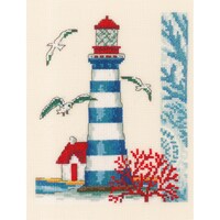 Picture of Vervaco Counted Cross Stitch Kit - Lighthouse on Aida