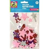 Picture of Craft for Kids Imports Glitter Foam Stickers, Stars, 52Packs