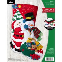 Picture of Bucilla Felt Stocking Applique Kit - Santa