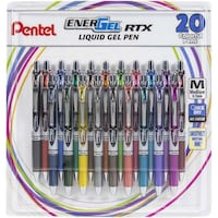 Picture of Pentel Energel Rtx Retractable Liquid Gel Pen, Assorted, 7mm, Pack of 20