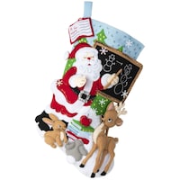Picture of Bucilla Felt Kit Stocking - Teacher Santa