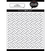Picture of PhotoPlay Say It with Stamps Stencil, Maze, 6x6inch