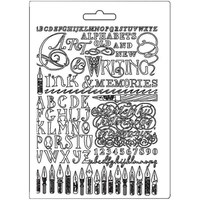 Picture of Stamperia Intl Soft Maxi Mould, A5, Ink & Memories, Calligraphy