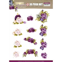 Precious Marieke Find It Trading Punch Out Sheet, Rose Purple